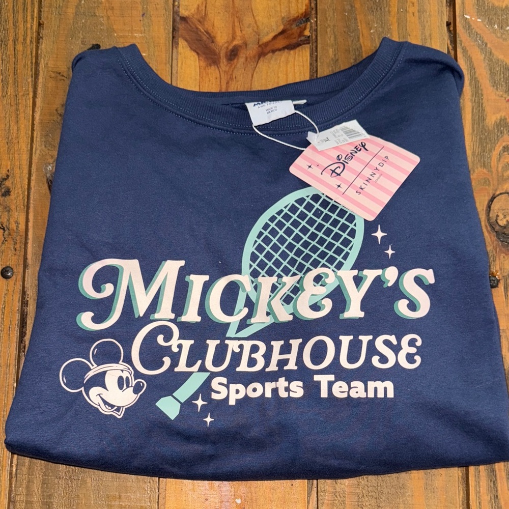Disney Blue Mickey's Clubhouse Jacket skinny dip size XL NWT ADORABLE